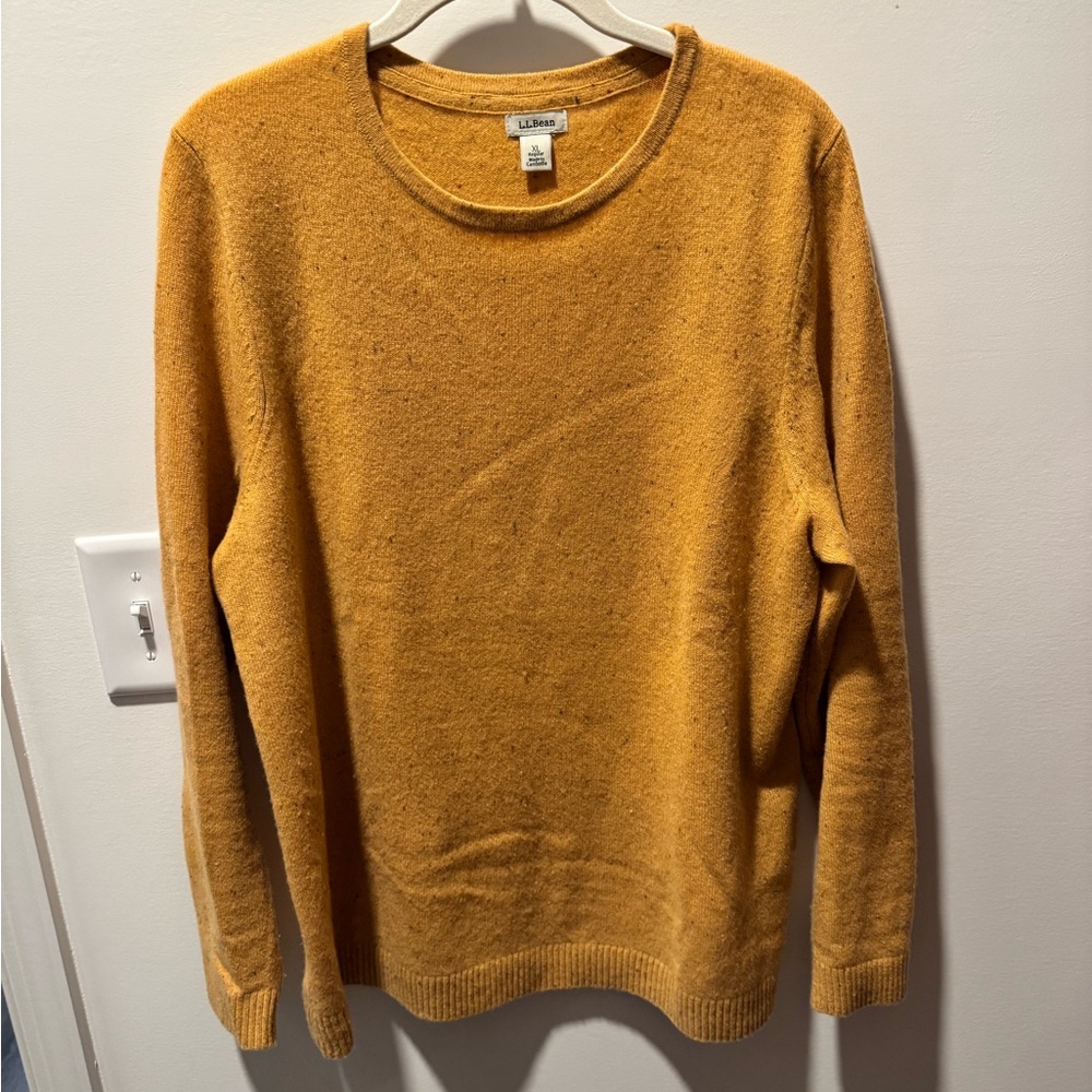 L.L. Bean Golden Heather cashmere Sweater